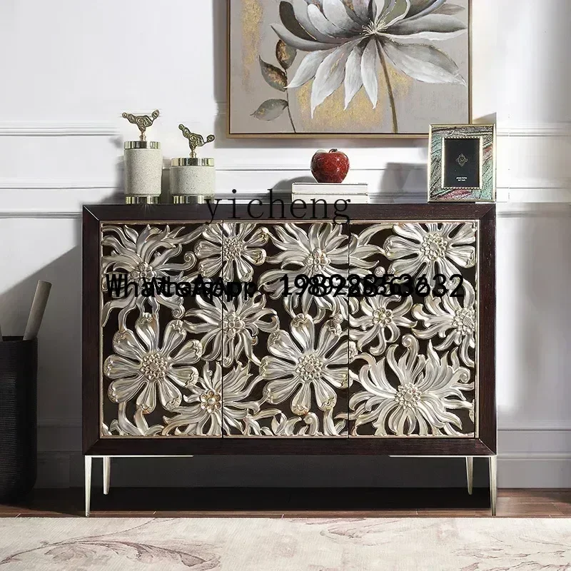 

G1 Entry Shoes Entrance Entrance Villa Partition Locker Living Room Dining Side Cabinet Solid Wood Locker