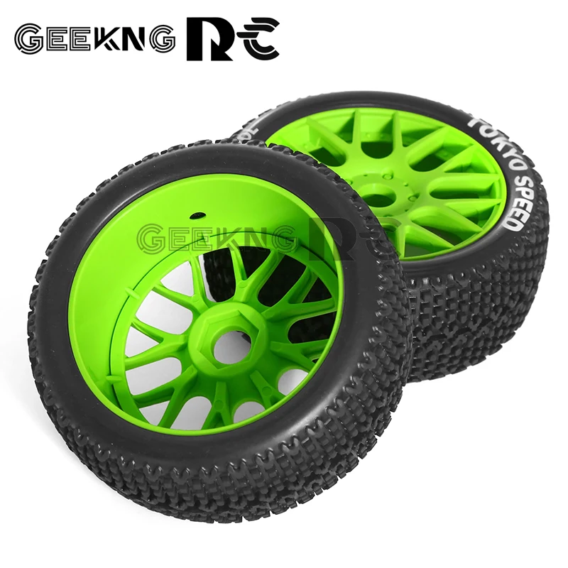 4pcs 110mm 1/8 RC Off-Road Buggy Wheels Tire 17mm Hex for ARRMA Typhon Talion Traxxas Redcat Team Losi Kyosho HPI HSP VRX RC Car