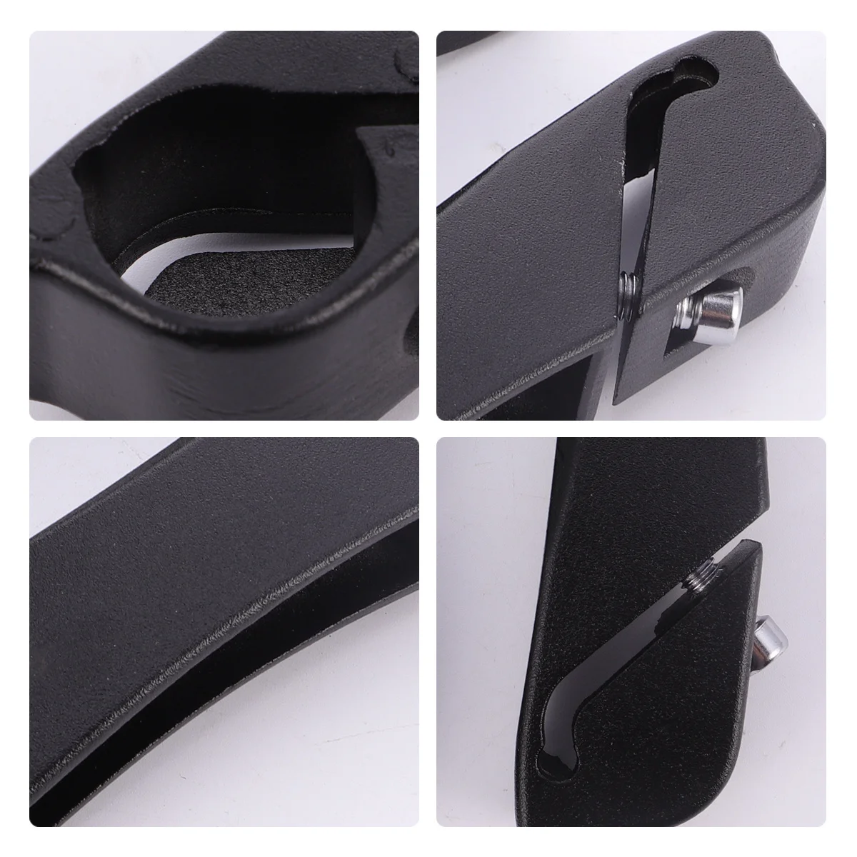 1Pair Bike Auxiliary Handlebar Aluminum Alloy Durable Lightweight Ergonomic Design Comfortable Grip Multiple Uses