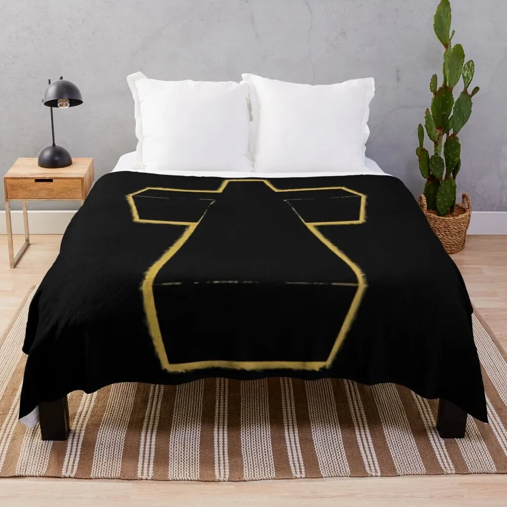 

Justice Band Cross Logo Throw Blanket Versatile Cozy Throw Blanket for All Occasions
