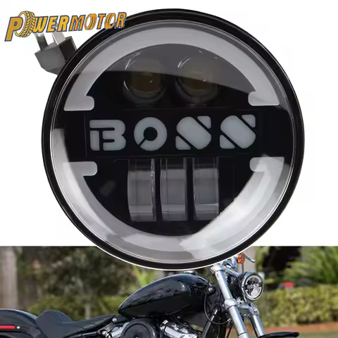 Motorcycle 5.75 Inch LED Headlight 5 3/4" DRL Motorbike Headlights For Harley Softail Sportster 883 XL883 FXCW Accessories