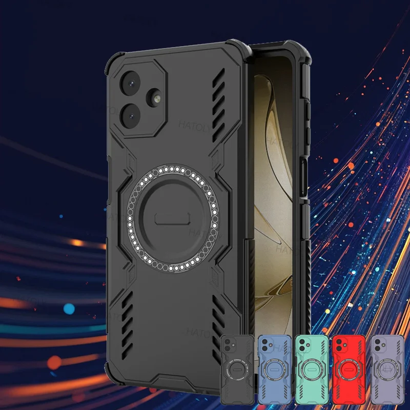 

Heat Dissipation For Samsung Galaxy A07 4G Case Samsung Galaxy A07 4G Cover Bumper Shockproof Magsafe Wireless Charging Case