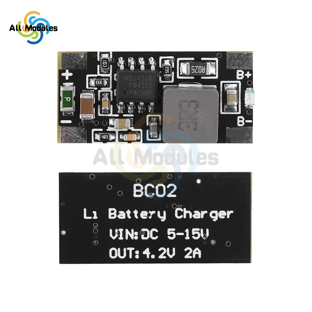 DC5-15V 18650 21700 Lithium Battery Charging Module 9V12V15V Charging With Charging Indicator Light