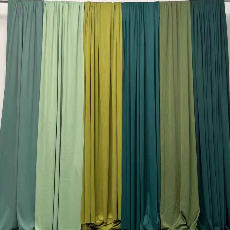 Stretch Milk Silk Fabric Cloth By Meter for Bridal Party Drapery Flower Wall Backdrop Wedding Arch Drapping Decor Fabrics DIY