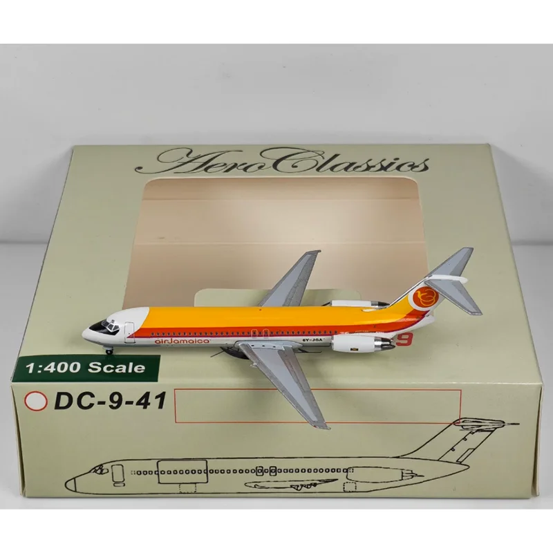 

AeroClassics 1/400 Scale Jamaica Airlines DC-9-32 6Y-JGA Alloy Aircraft Model Collectible Decorative Item