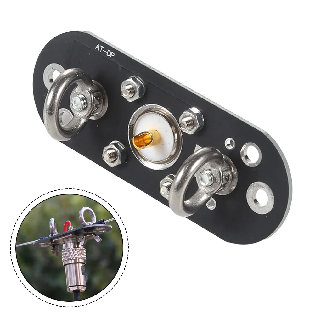 1Pc Stainless Steel Adapter Plate For Inverted V Dipole Long Line End Feed Shortwave Mount Outdoor Radio Testing Tool