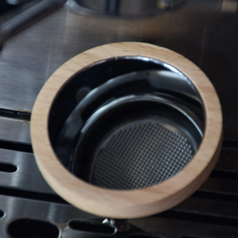 Rotation Adjustable Wooden Magnetic Reflective Observation Multi-Angle Swivel Base Round Mirror Espresso Shot Mirror image 3