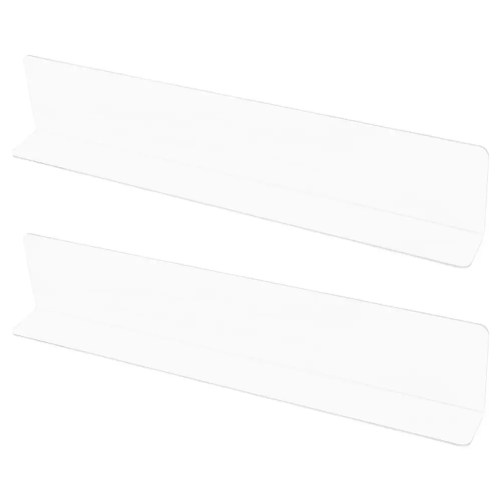 

2pcs Bathtub Splash Guard Clear Waterproof Anti-Splash Board For Bathroom Sink Shower Corner Spatter Protector Water Barrier