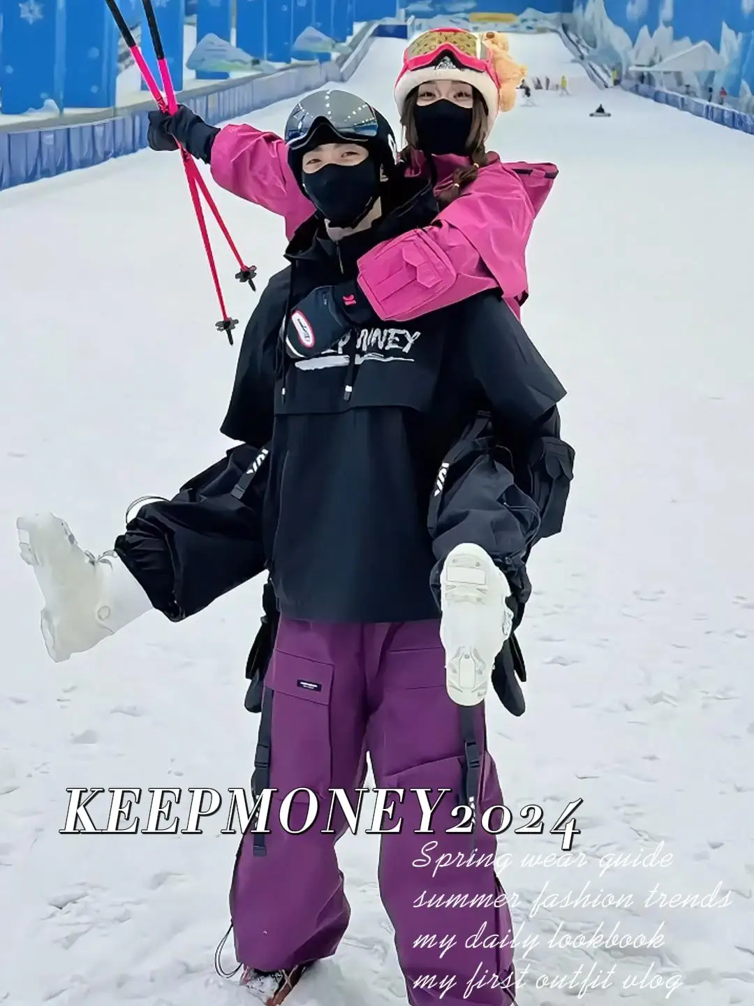 KEEPMONEY Ski Suit Set for Men and Women Jacket and Pants Warm Waterproof Outdoor Winter Thick multi-color Snowboarding suit