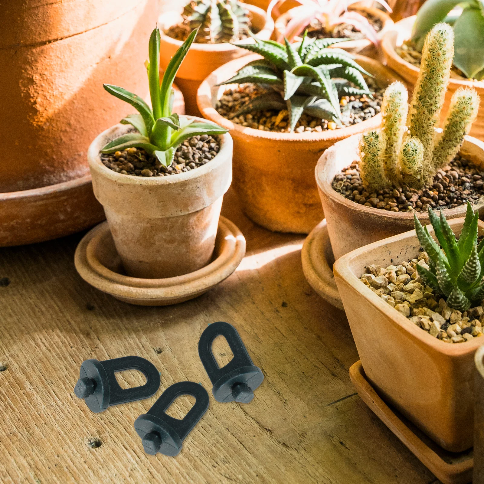 100 Uds Clips para invernadero herramienta giratoria plástico duradero fácil instalación para macetas accesorios accesorios para casa verde