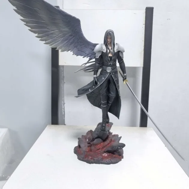 Final Fantasy Sephiroth-actiefiguur - Handgemaakte Gk Angel-serie Game Gerelateerd Model Ornament Collectible in Boxed Packaging gif
