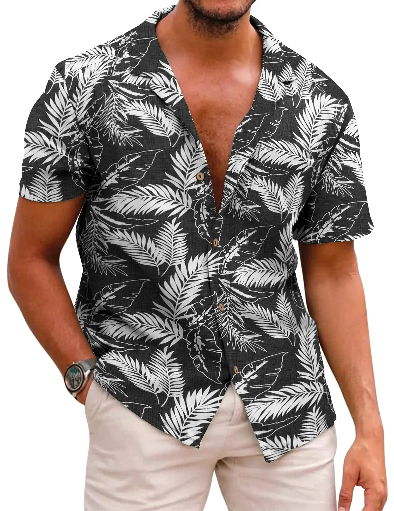 Hawaii Mode Herren Blumen hemden Männer 3D-Druck Y2k Strand Kurzarm Camisa Sommer Bluse Vintage Kleidung für Mann Kleidung