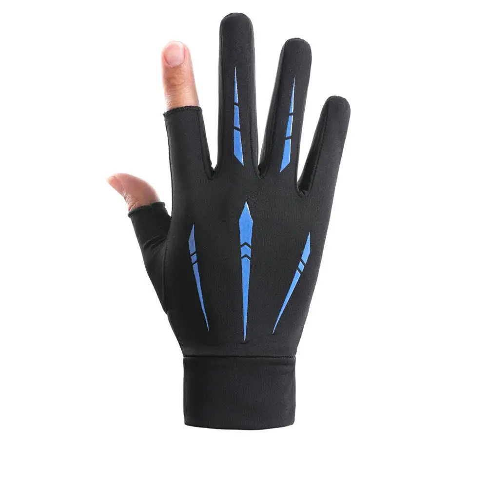 1 Pair Men Women Bicycle Sunscreen Gloves Breathable Light Non-slip Hand Protective Gloves for Outdoor Sports Driving Fishing