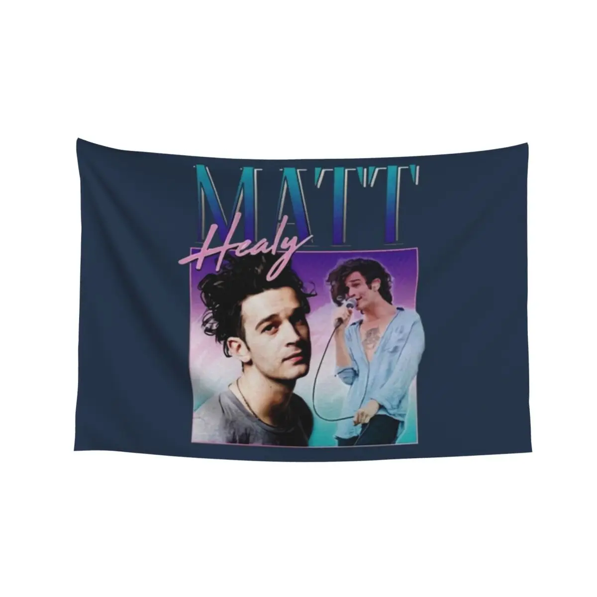 

Matt Healy Homage Funny Matty 1975 Retro 90's 80's Party Tapestry Home Decor Aesthetic Room Decor Aesthetic Wallpaper Tapestry