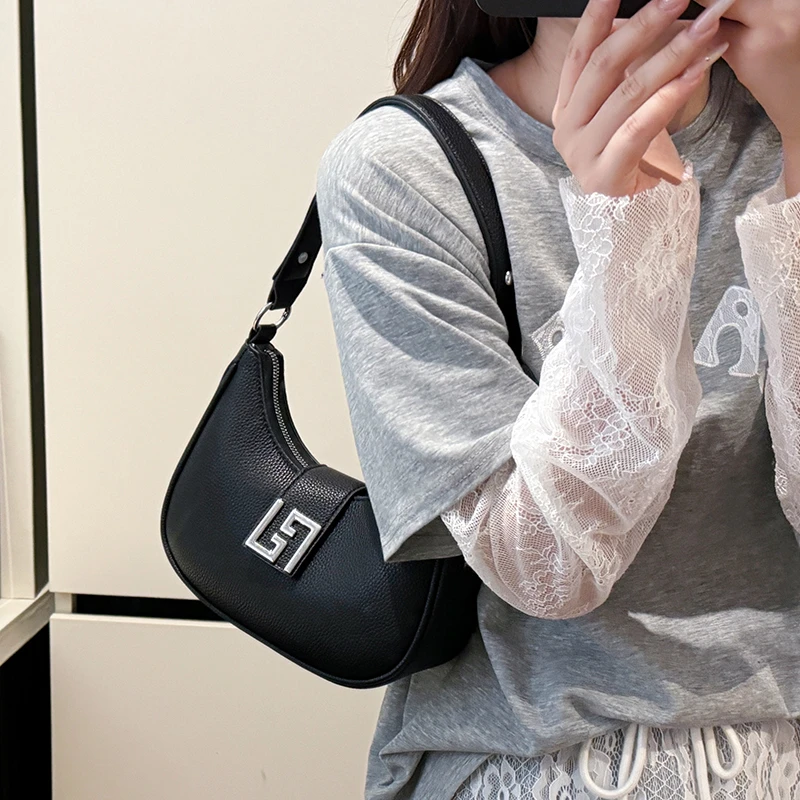 

Exquisite Minimalist Vintage Tote Bag Women Leather Unique Crossbody Solid Color High-End Large Capacity Fashion