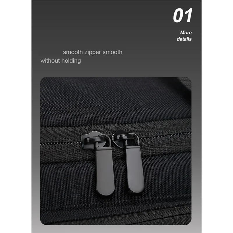 Camera Bag Shoulder Bag Water-Resistant Shock-Proof For Mirrorless Camera With Removable Dividers And Shoulder Strap-T44C