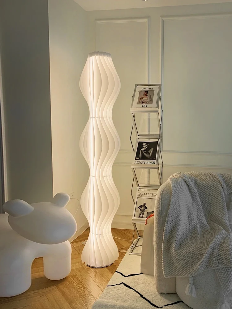 Hula تنورة مصباح أرضي أريكة غرفة المعيشة الشمال الحديثة الحد الأدنى غرفة نوم السرير مصباح أرضي ديكور الضوء المحيط 340 #3