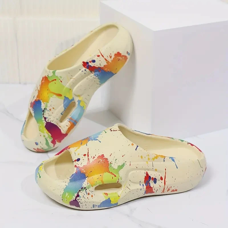 

Мужские тапочки, однотонные нескользящие туфли с открытым носком, домашняя и уличная обувь из ЭВА 235, продается продается от Trader MuCen