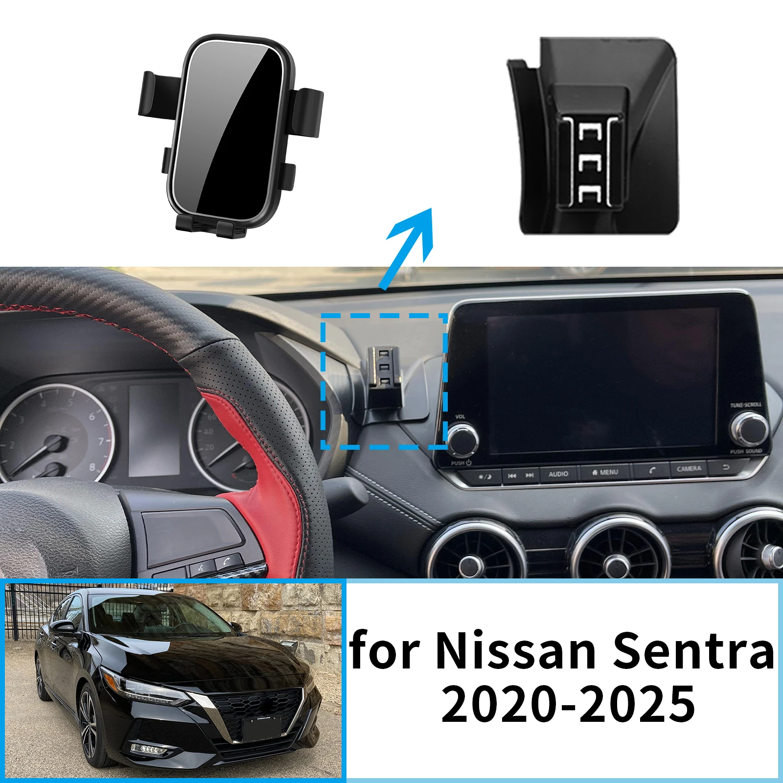 

for Nissan Sentra B18 2020 2021 2022 2023 2024 2025 Car Mobile Phone Holder Stand Auto GPS Bracket Navigation Accessories