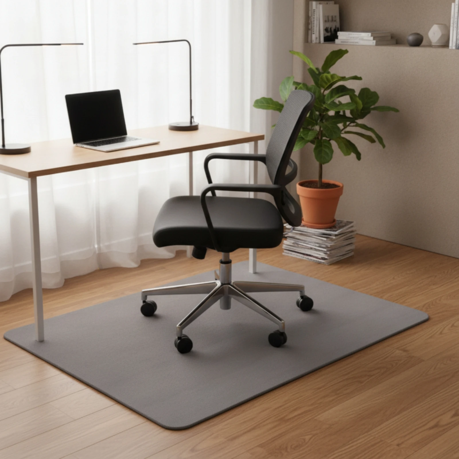 Racing Simulator Mat Slim Sim Racing Floor Mat Maximum Stability Shock Absorption for Gamers