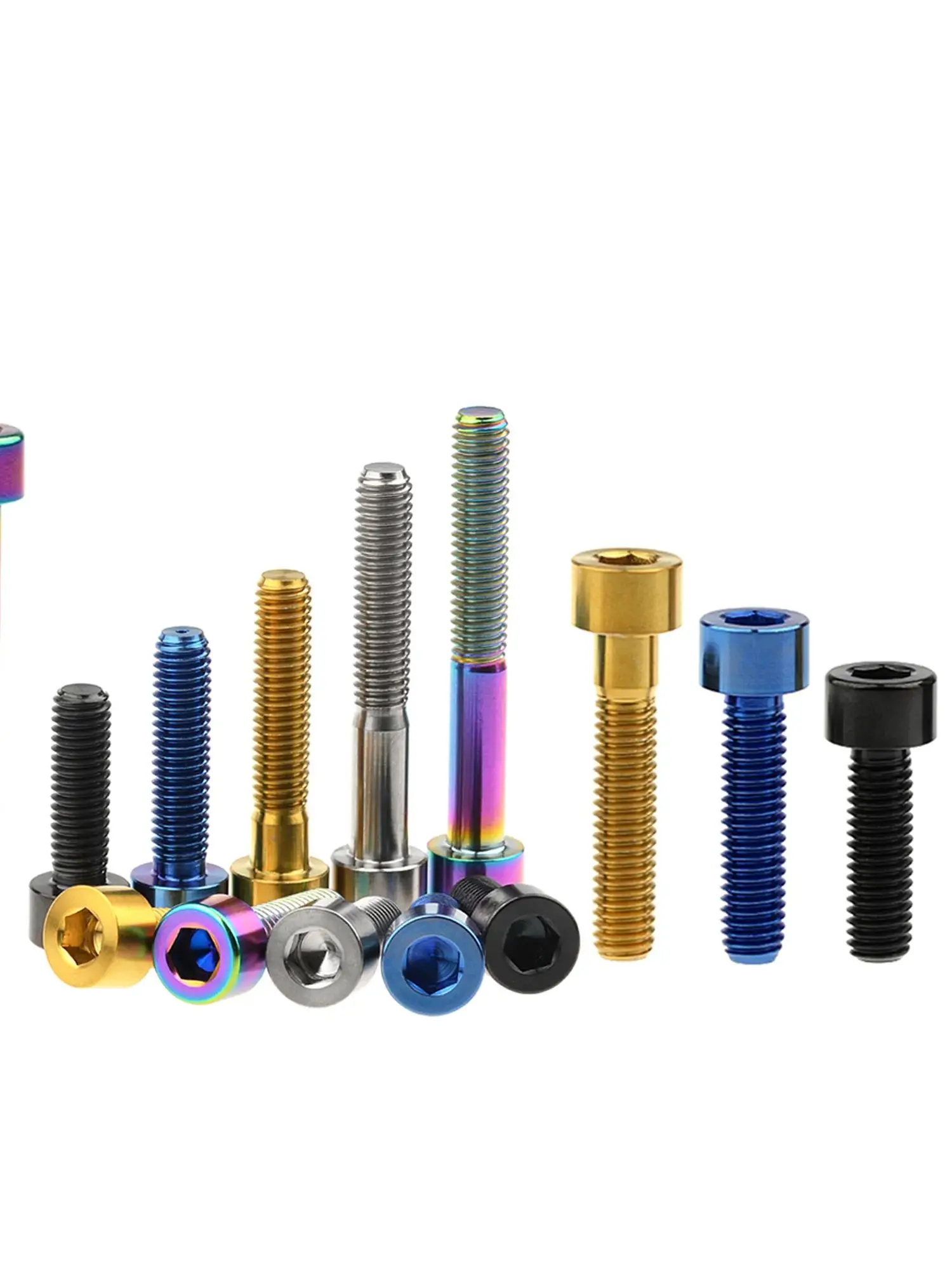 AliExpress Wanyifa Titanium Bolt M5 x 10 12 16 18 20 23 25 30 35 40 45 50 55 60mm Screw for Bike MTB / Road Bicycle Seatpost Headset Brake