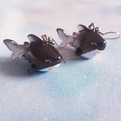 Sweet Shark Earrings Fashion sweet resin earrings cute2022