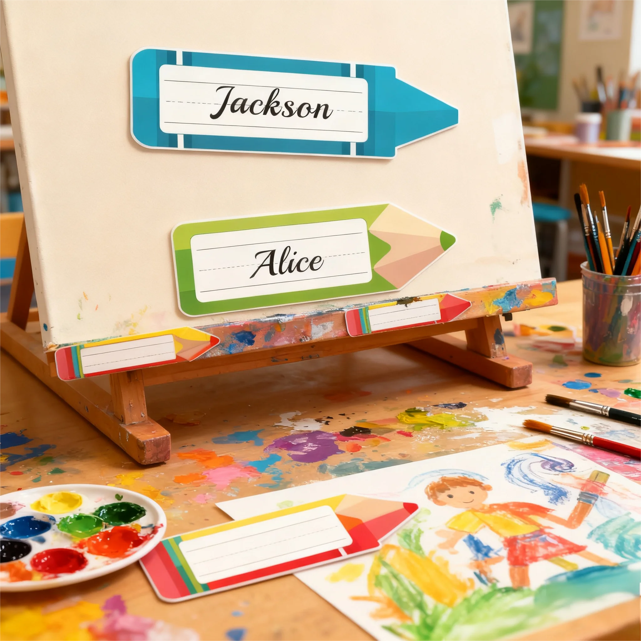 40 шт. именные бирки для классных столов, карандаши «Снова в школу», именные таблички, этикетка для учителя, украшения для вечеринок в честь первого дня школы