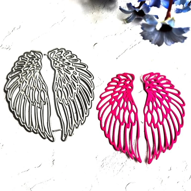 F92B Metal Die Cuts Wing Embossing Stencil Cutting Dies for Card Making Scrapbooking