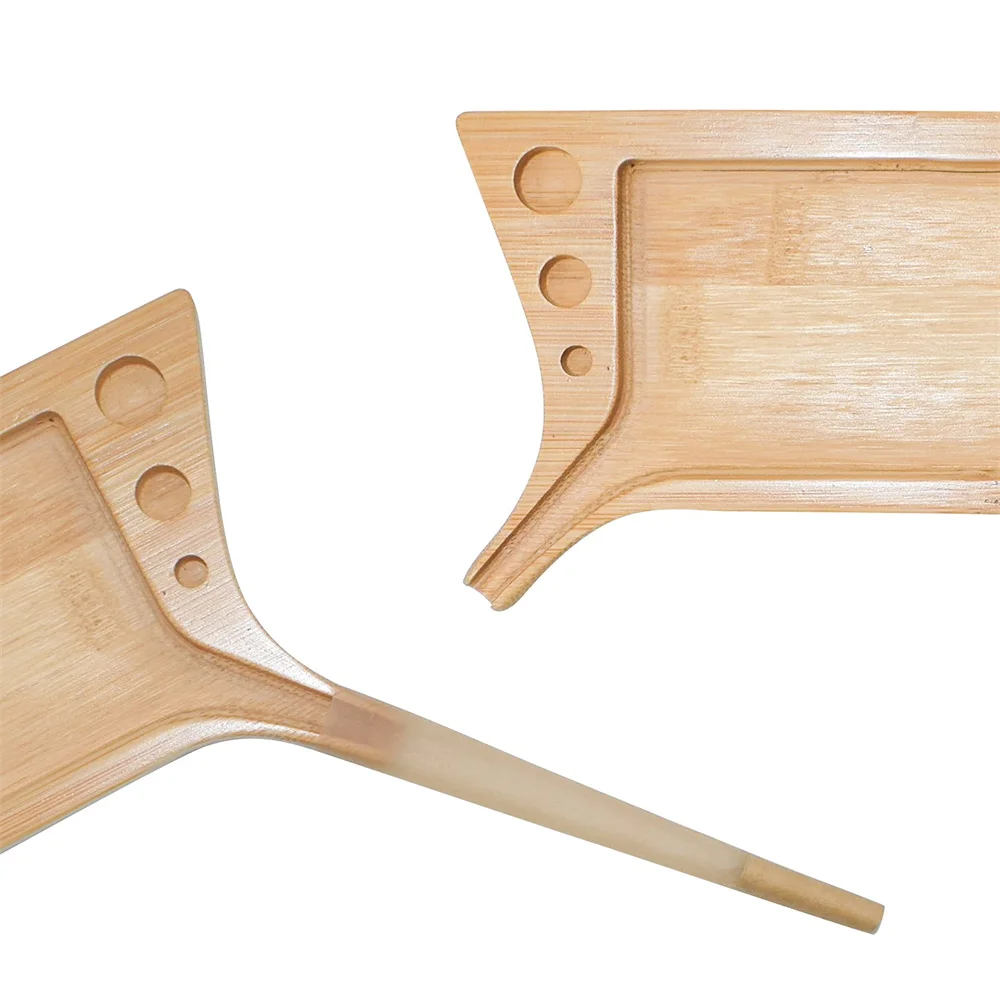 Multipurpose Wood Herb Tobacco Rolling Tray with Funnel Tool Loader Cones Bamboo Rolling Tool Smoking Accessories