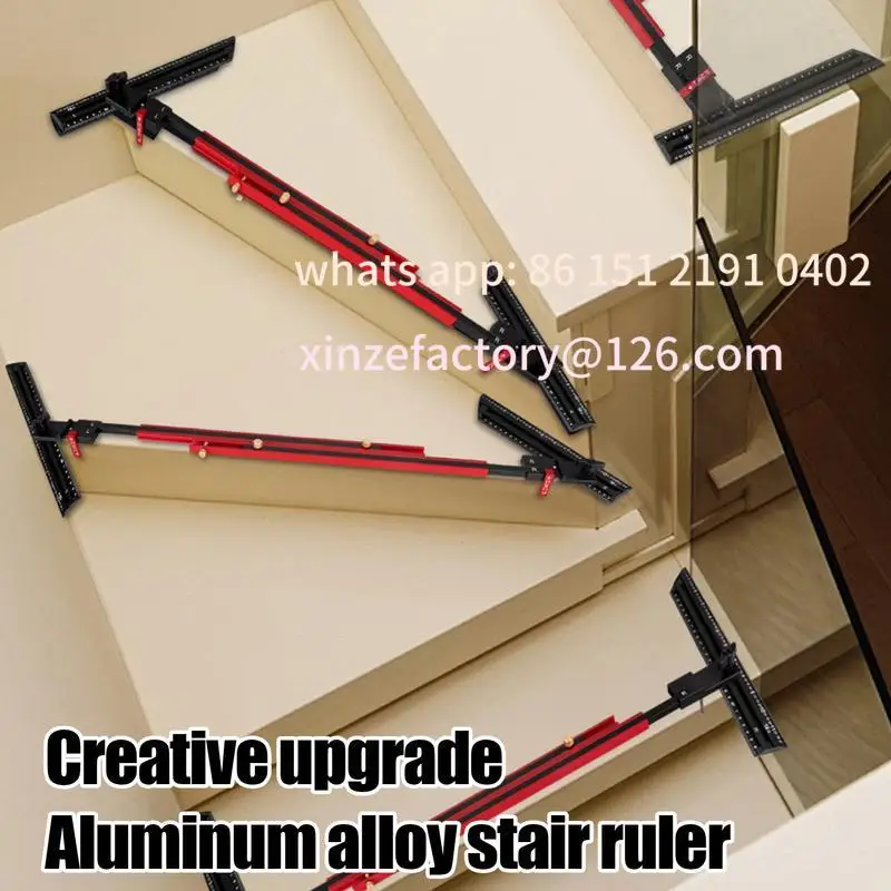 Customizable Stair Tread Template Step Gauge Ruler Multifunctional Stair Tread Template Gauge Tool For Measurement