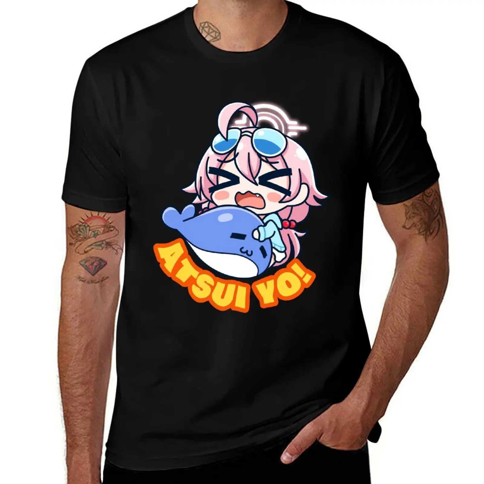 Atsui Yo Blue Archive Takanashi Hoshino T-Shirt Christmas Casual Tee Shirt