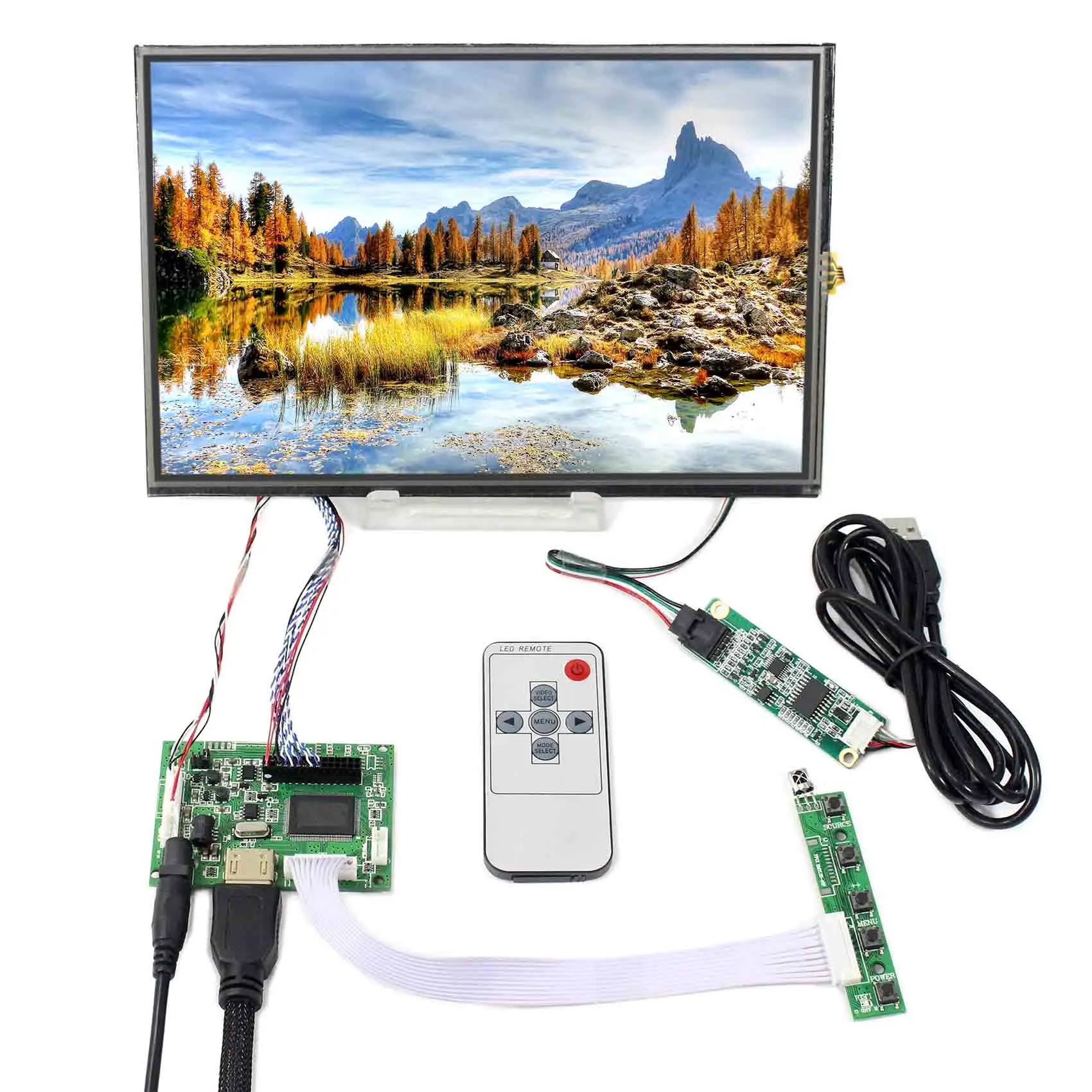 

10.1inch M101NWWB 1280X800 LCD Screen With Resistive Touch Panel VS101TP-A4 and HD MI LCD Controller Board VS-TY2660H-V1