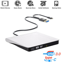 External DVD RW CD Writer Drive Burner Reader Player Optical Drives For MacBook Air Pro M2 M1 Xiaomi HP Dell Notebook Air m1