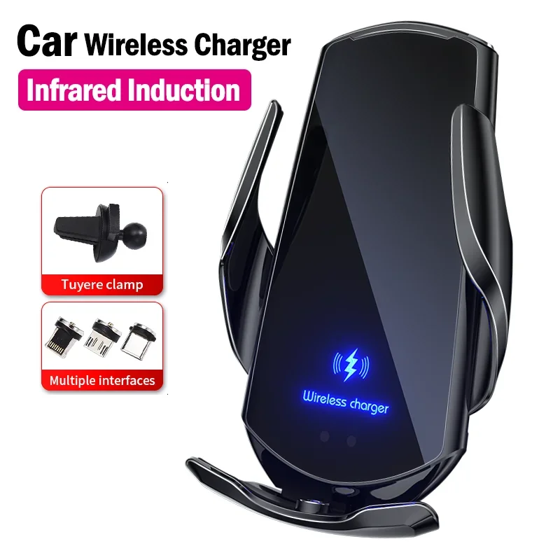 15W Fast Car Wireless Charger for Google Pixel 7a 8a 5 6 7 8 9 Pro XL Smart Sensor Automatic Clamping Car Charging Holder