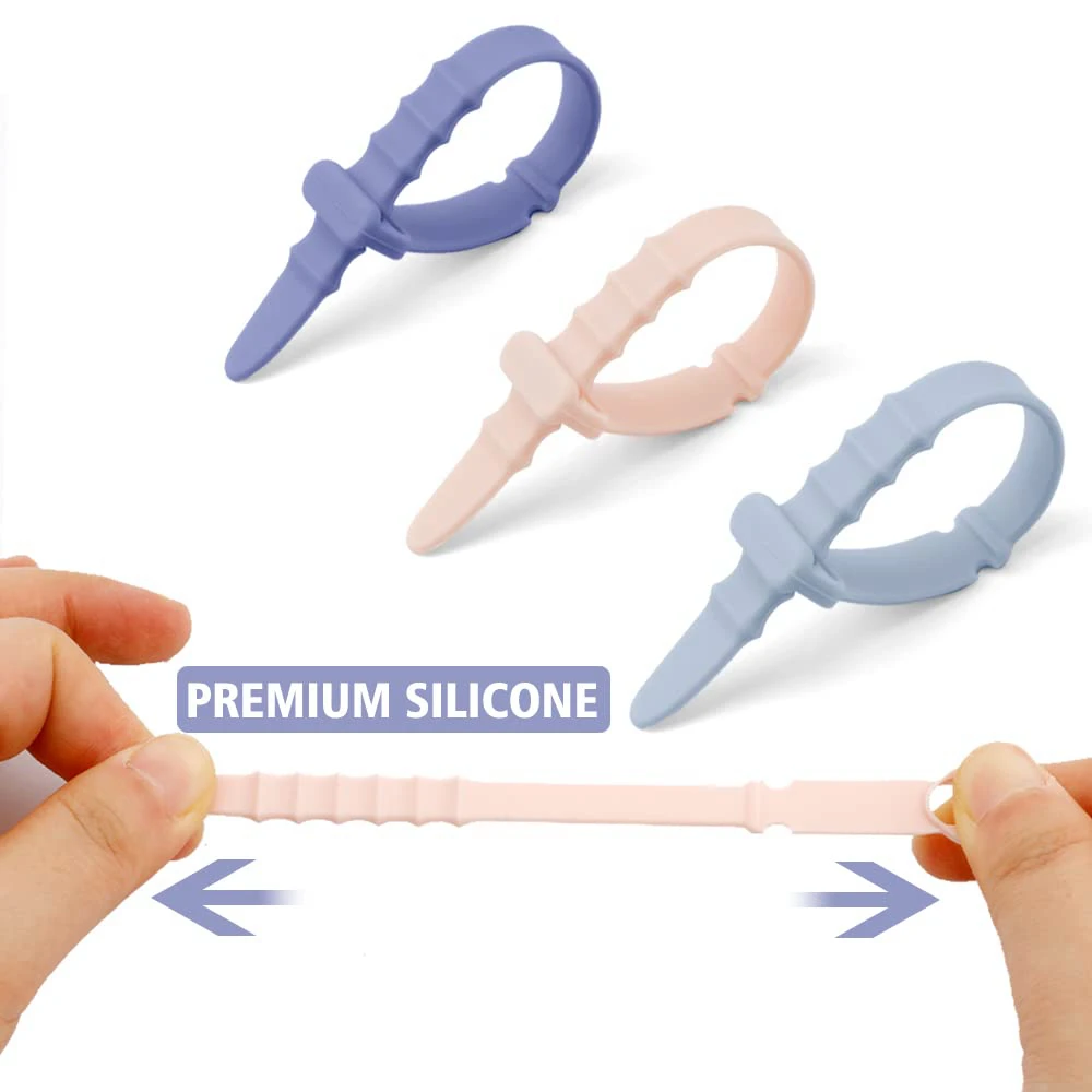 10/5/pcs Reusable Soft Silicone Fastening Cable Ties Cord Organizer for Earphone Mouse Cable Winder Portable Wire Organizer