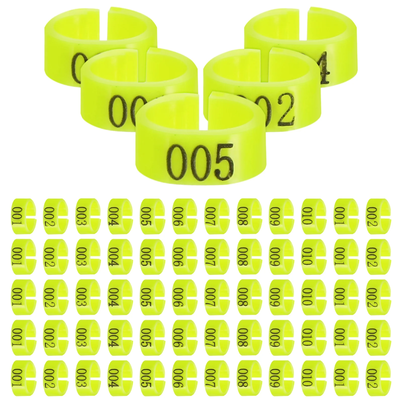 

100 Pcs Diving Pigeon Anklet Ring Chicken Rings Pp Identifying Bird Leg Bands