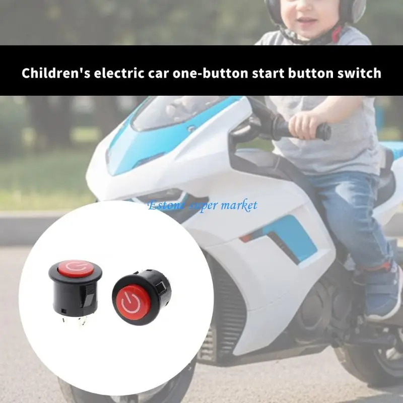 090B 장난감 자동차 야외 놀이 차량 탑승용 푸시 시작 전원 버튼 수리 부품