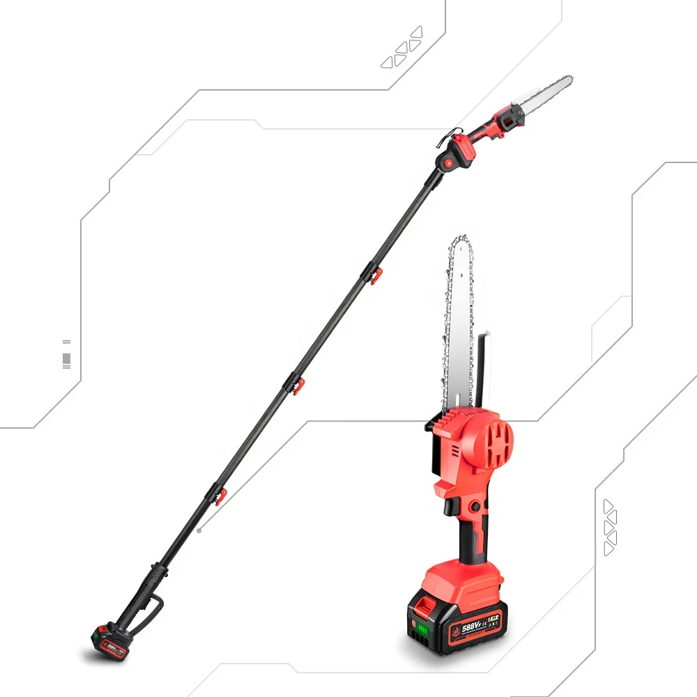

2.25m Cordless Electric High Branch Saw Telescoping Chainsaw Pruner Garden Pruning Tool Pruning Shears For 18v Battery
