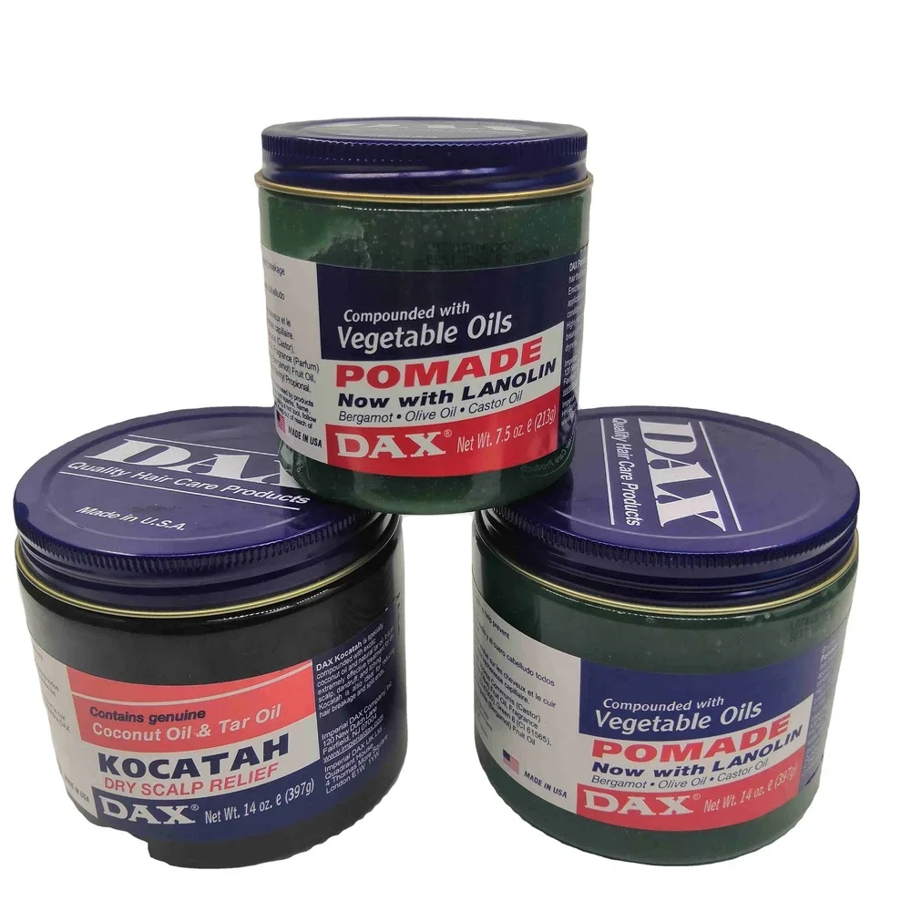 1PC Dax Hair Wax Cream Oils Pomade for Health Olive Vegetable Max Care-213ml