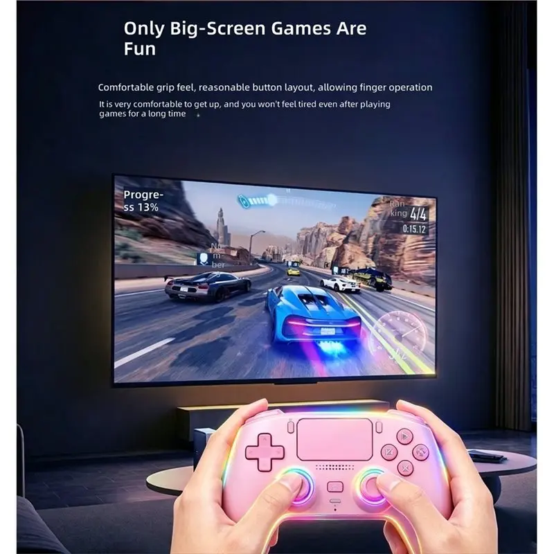 ABKQ-For PS5 Wireless Gamepad Wired Controller Gyro Sensor Hall Joystick Built-In Speaker And Effect Trigger Game