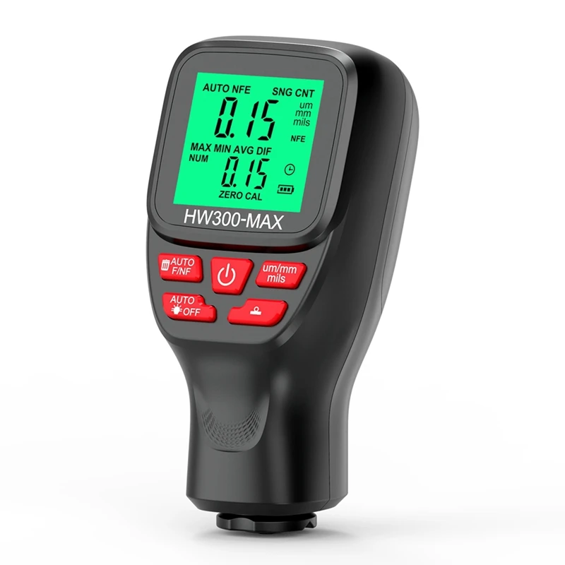 

_ Измеритель толщины покрытия 0-2000 мкм, прибор для измерения толщины автомобильной краски и пленки, черный