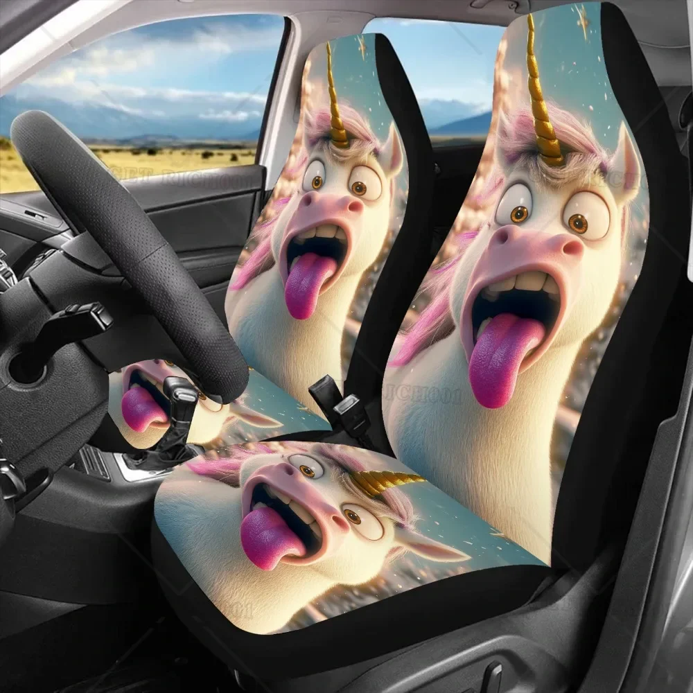 

2 фундамента для asitos coche con estampado unicornio para mujeres y hombres, Protector Universal para asitos lant
