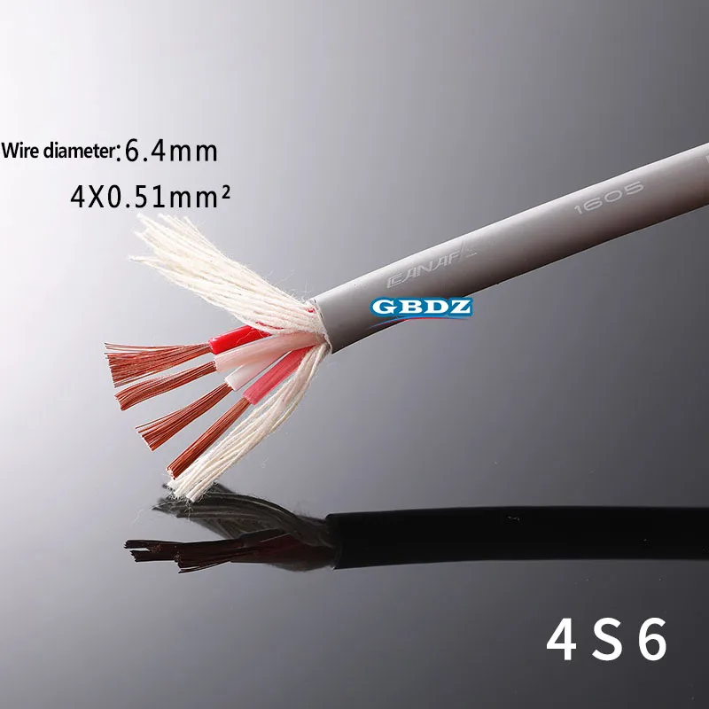 

CANARE 2S7F/ 4S6 Fever Surround Speaker Cable WireTwisted Pair 2/4-Core 2*2.18 Square KTV Stage Fixed Speaker Wire Car Stereo