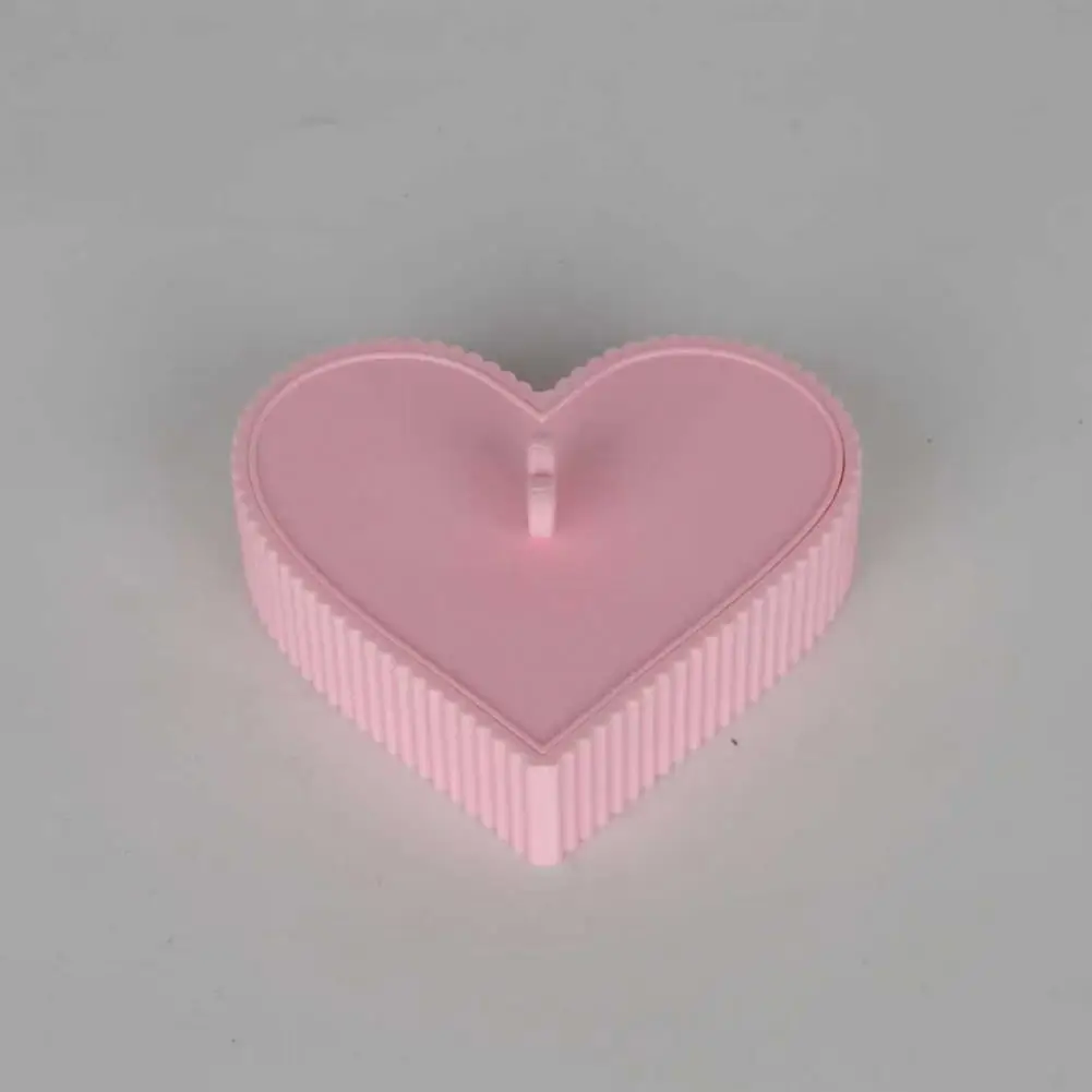 Effortless Lid Corn Starch Box Corn Starch Box for Polymer Clay Heart-shaped Cornstarch Tapper Box Leak-proof Powder for Polymer