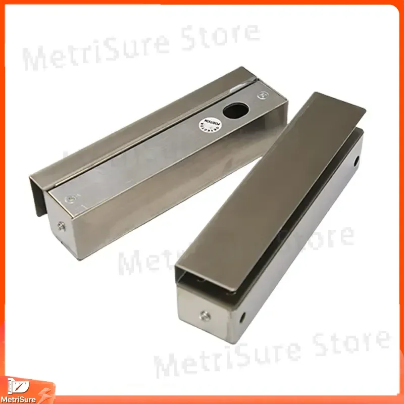 Bolt Lock 12V Electromagnetic Deadbolt Lock Surface Mounted Sliding Bolt Lock for Door Security Access Control