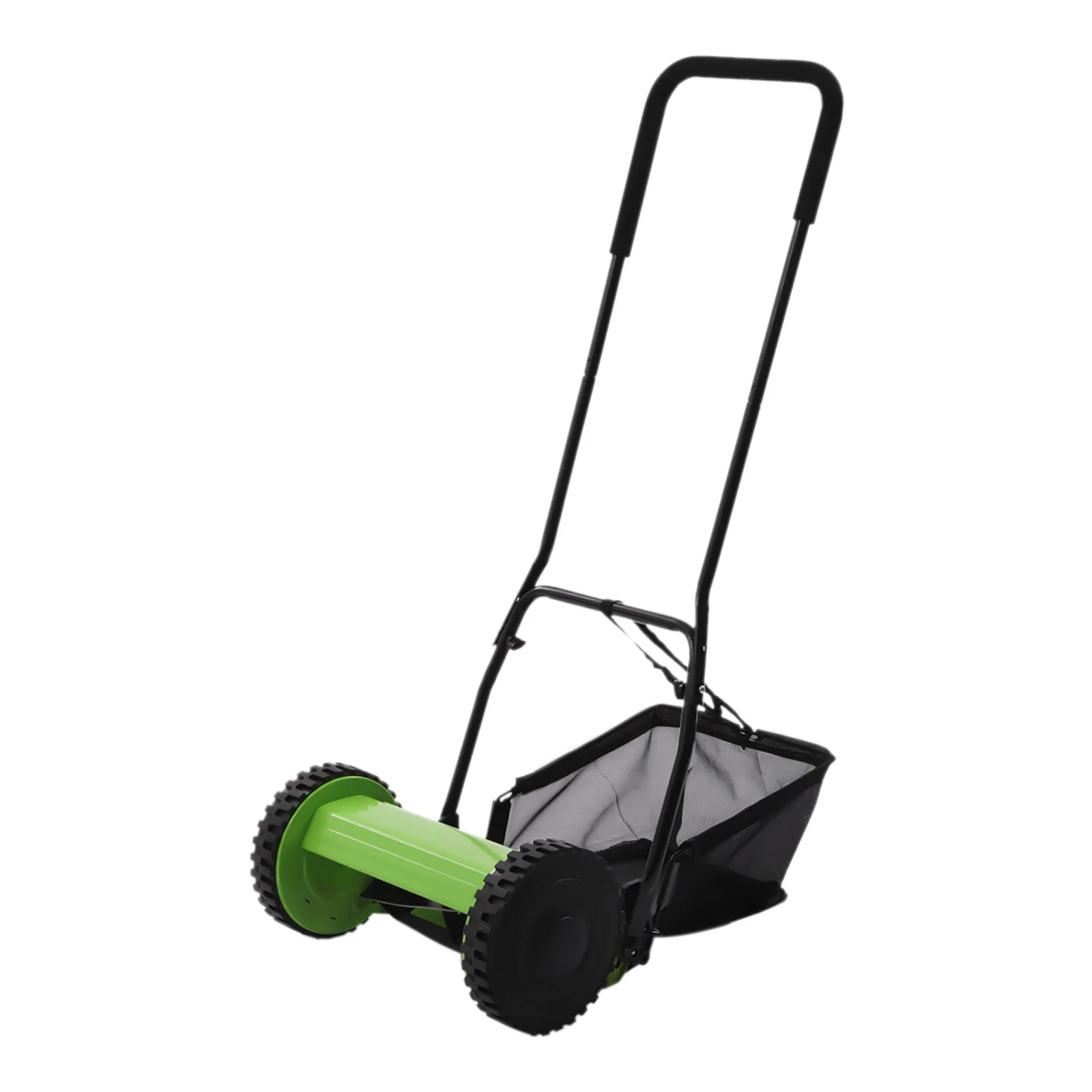 

NEW 5-Blade Wheeled Lawn Mower Manual Reel Push Walk Behind Dual Adjustable Height
