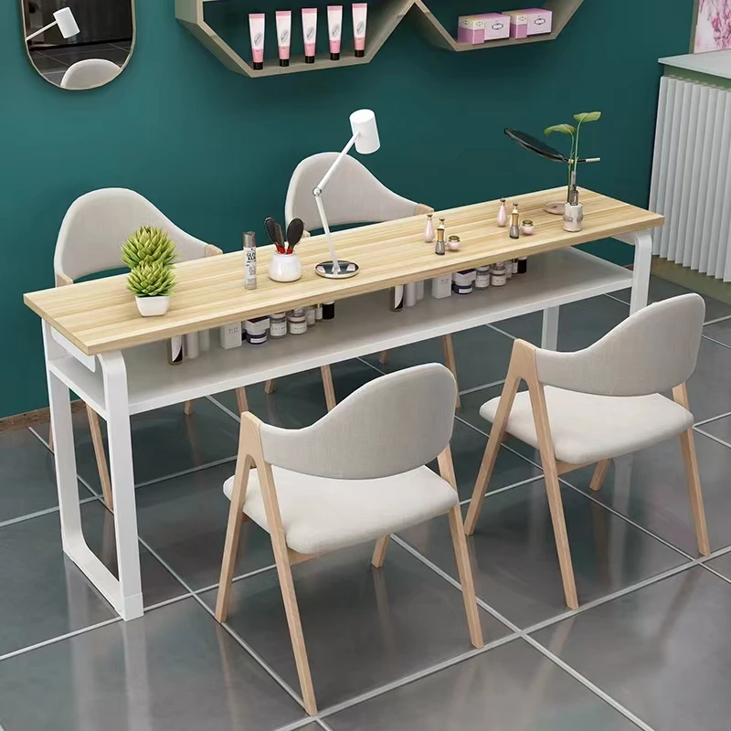 Hot-selling Beauty Manicure Table Countertop  Professional Equipment Manicure Wood  Table