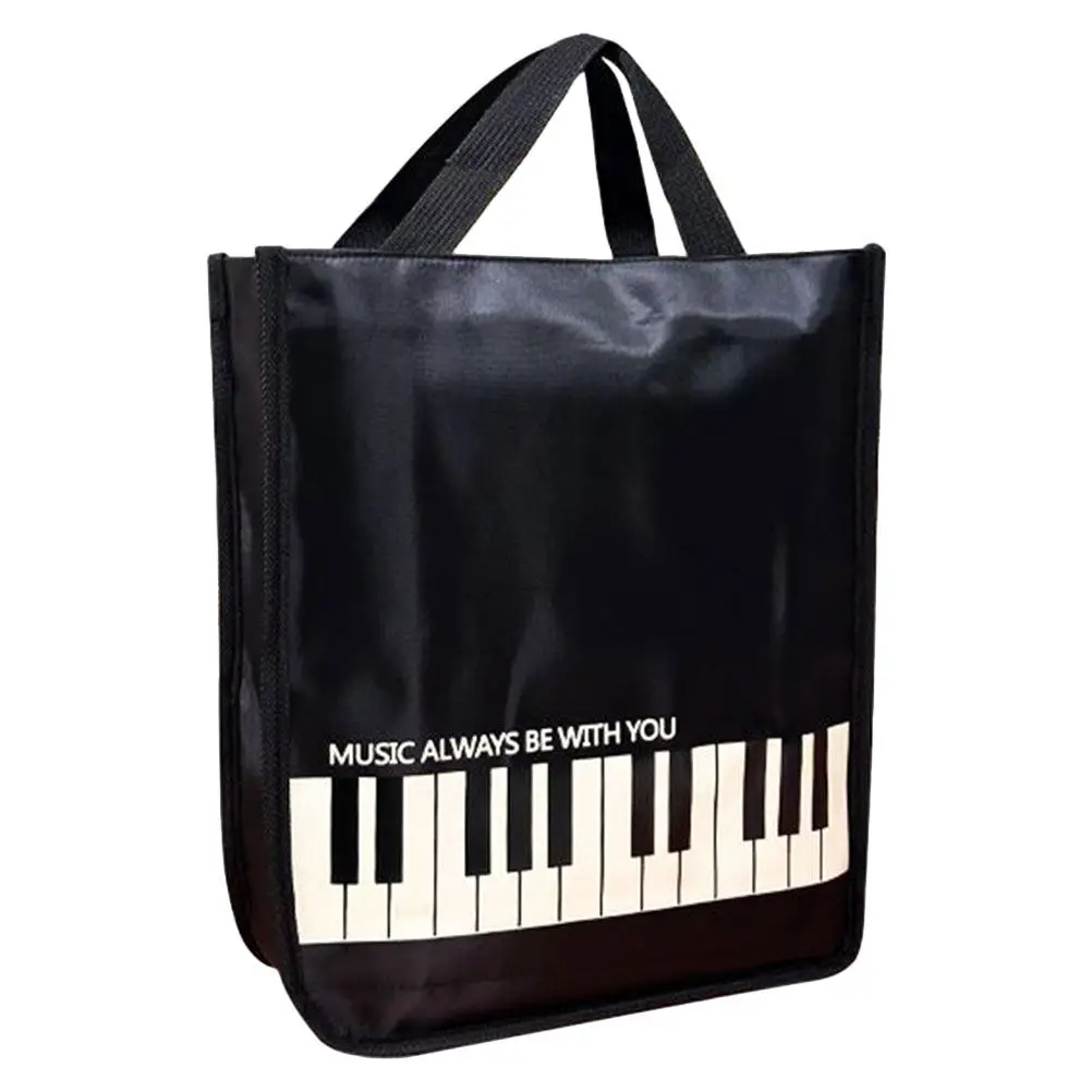 

Вместительная сумка для нот: модная, с милым узором, для хранения нот для фортепиано, скрипки, гитары, укулеле, органайзер для нот, сумка-тоут