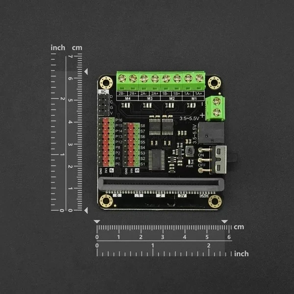For DFRobot Micro:bit Motor Driver Expansion Board 4CH DC Motor 8CH Servo 9 GPIO Ports STEM Robot DIY Shield