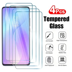 4Pcs Protective Glass for Xiaomi Mi 9 10 11 Lite 5G 9T 10T Pro Screen Protector for Xiaomi Mi A2 A3 Lite Note 10 Lite Glass